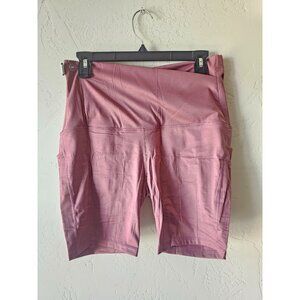 Womens Maternity Biker Shorts Over The Belly Pregnancy Clothes Workout Yoga Stre